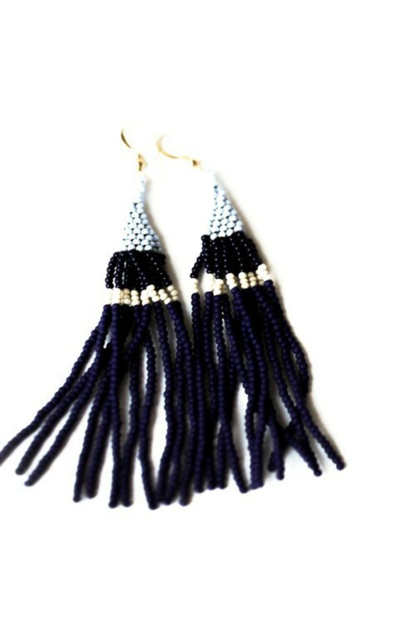 Beaded Tassel Earring.