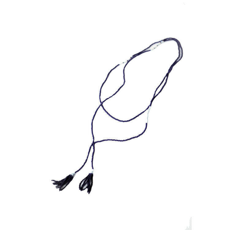 Beaded Tassel Necklace.