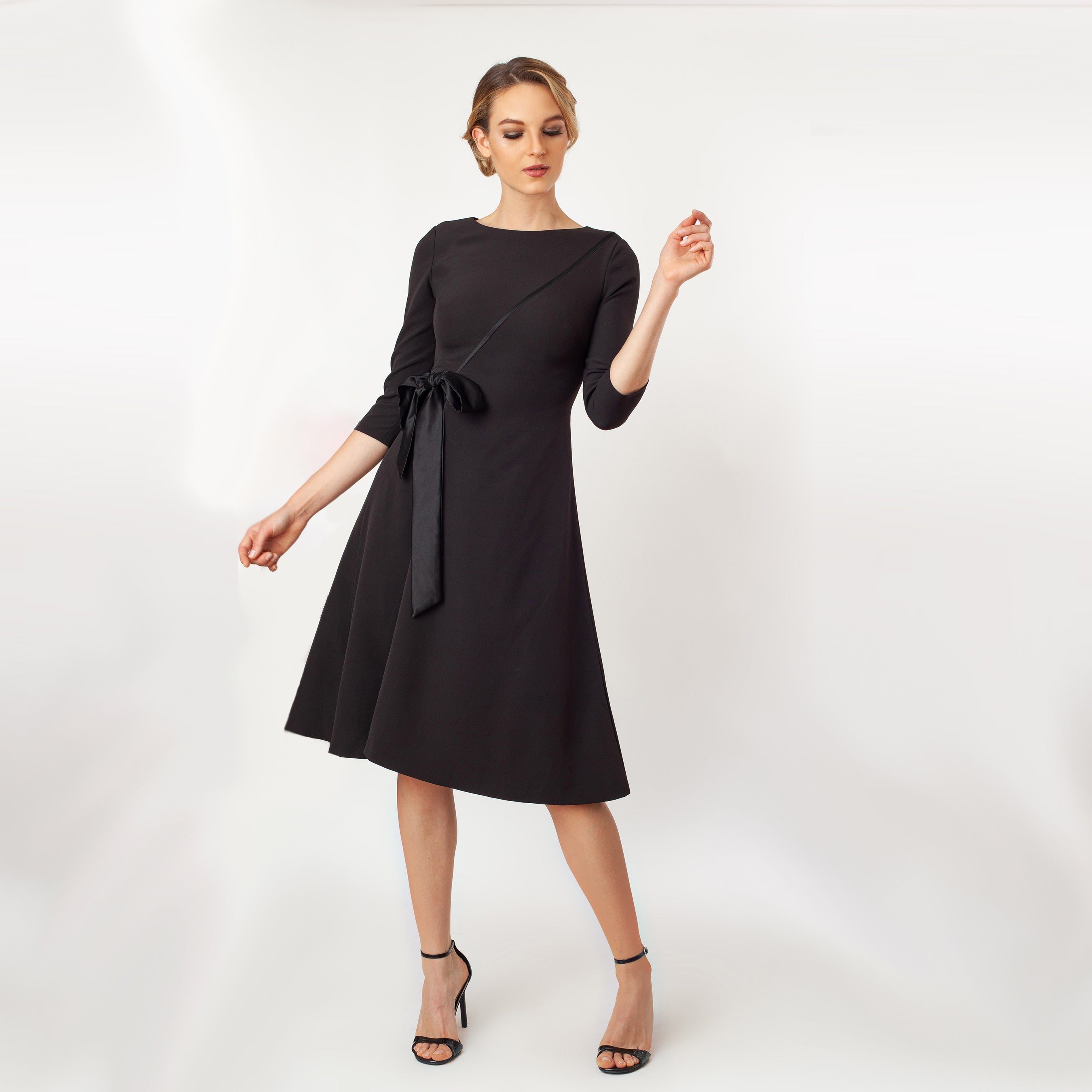 T-Length Side Tie Dress - MaraFormigone