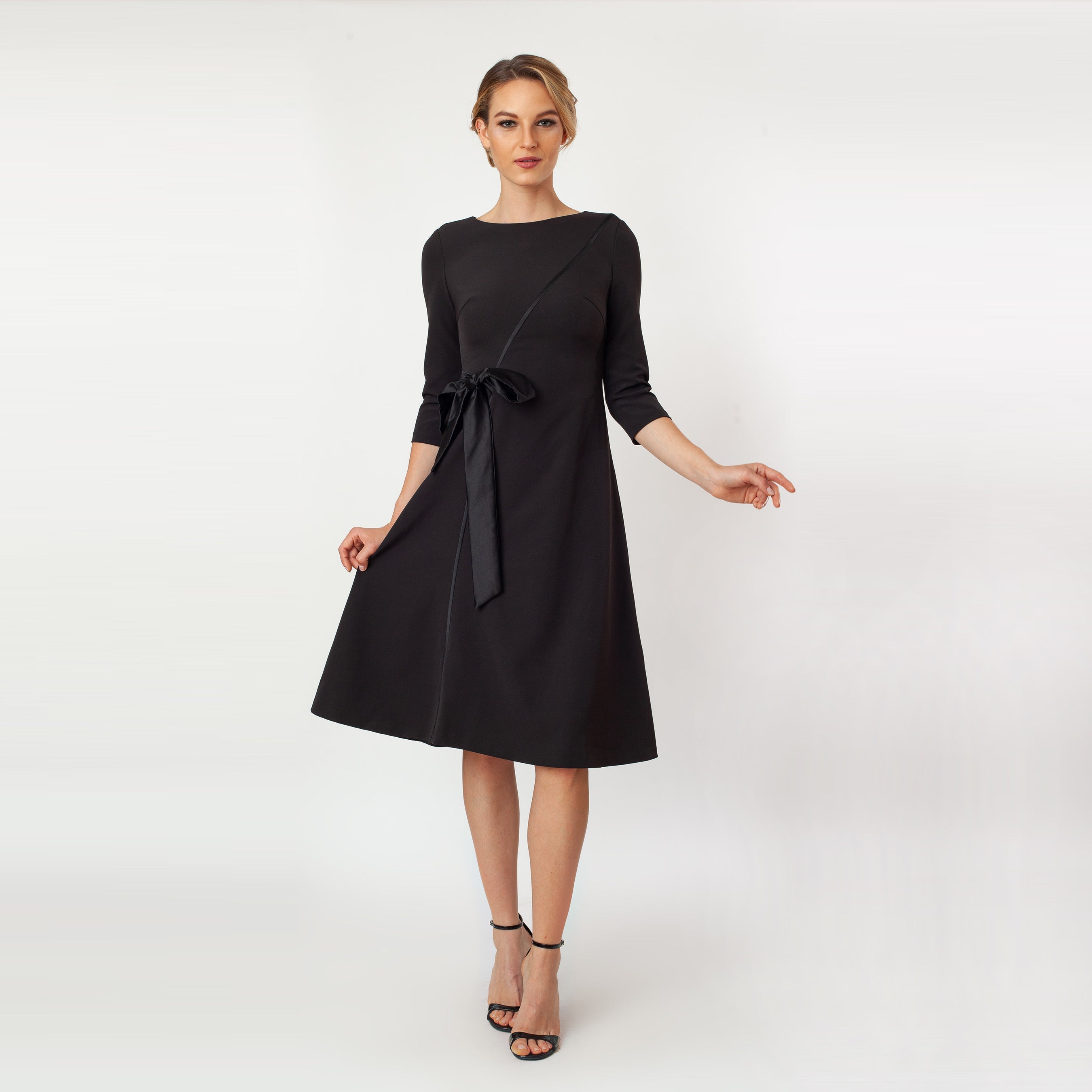 T-Length Side Tie Dress - MaraFormigone