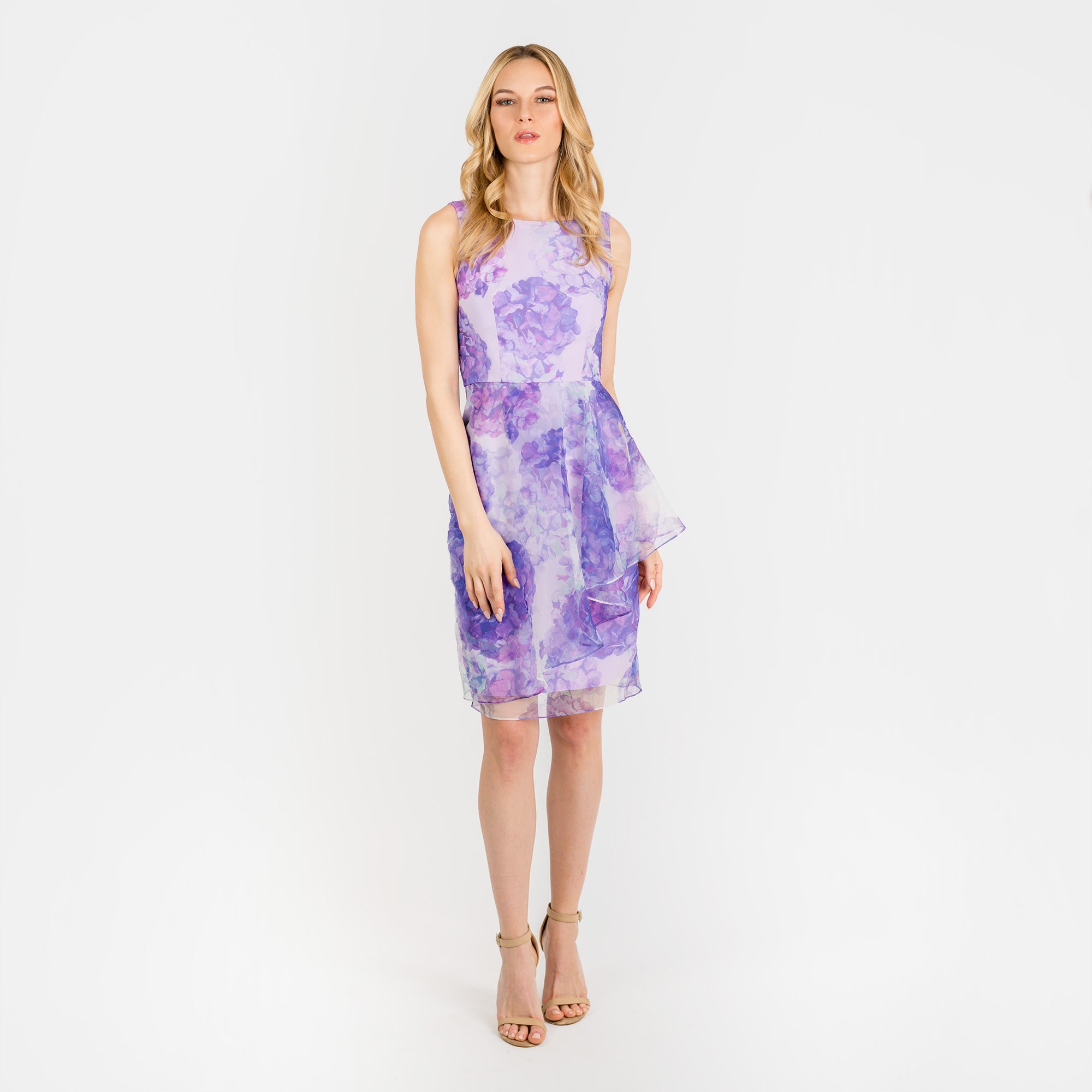 CN7196 Slvss Overskirted Sheath - MaraFormigone