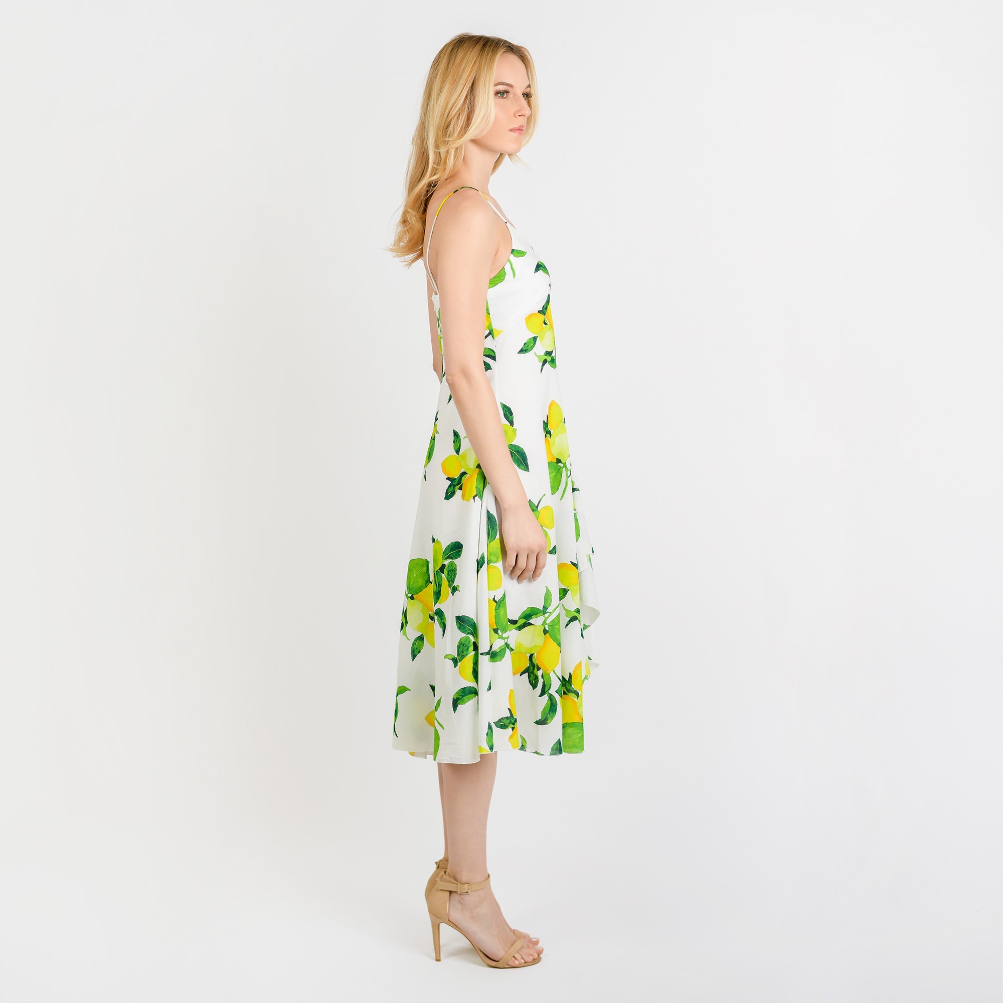 CN7203 Spaguetti Strap Flared Dress - MaraFormigone