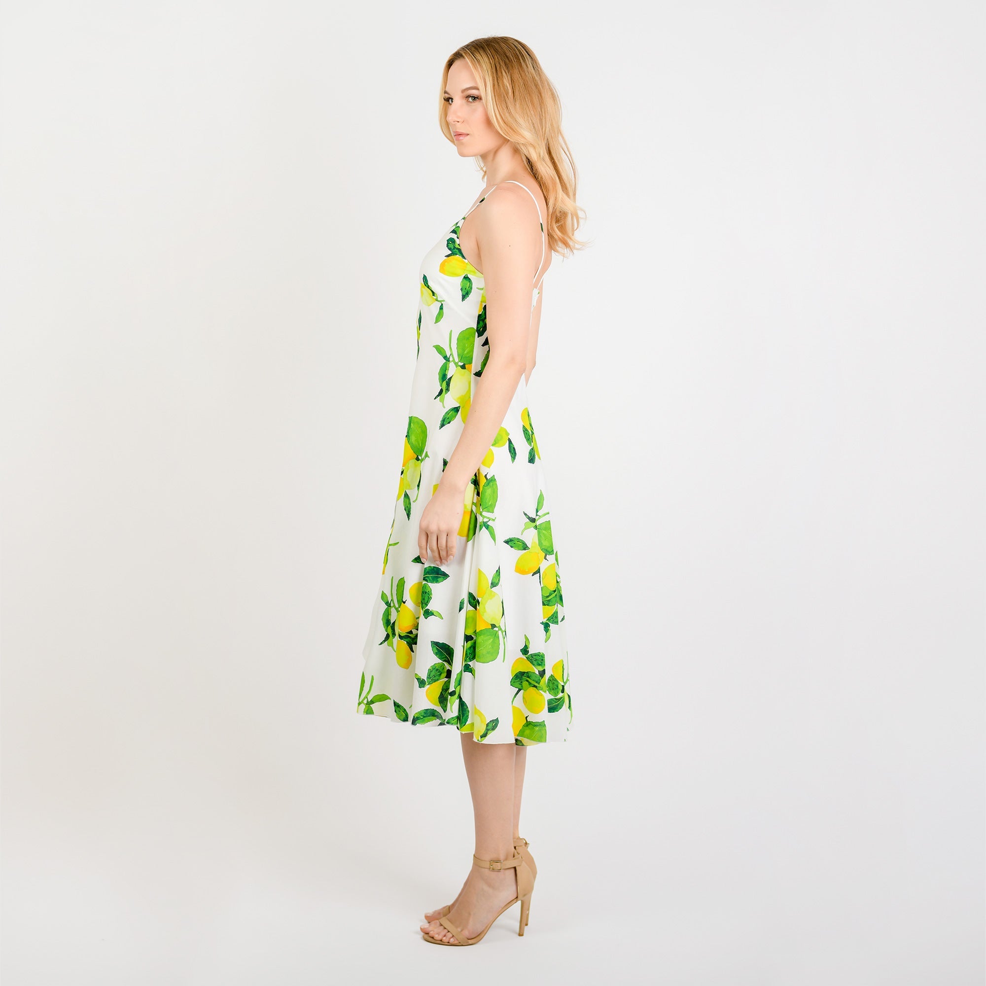 CN7203 Spaguetti Strap Flared Dress - MaraFormigone