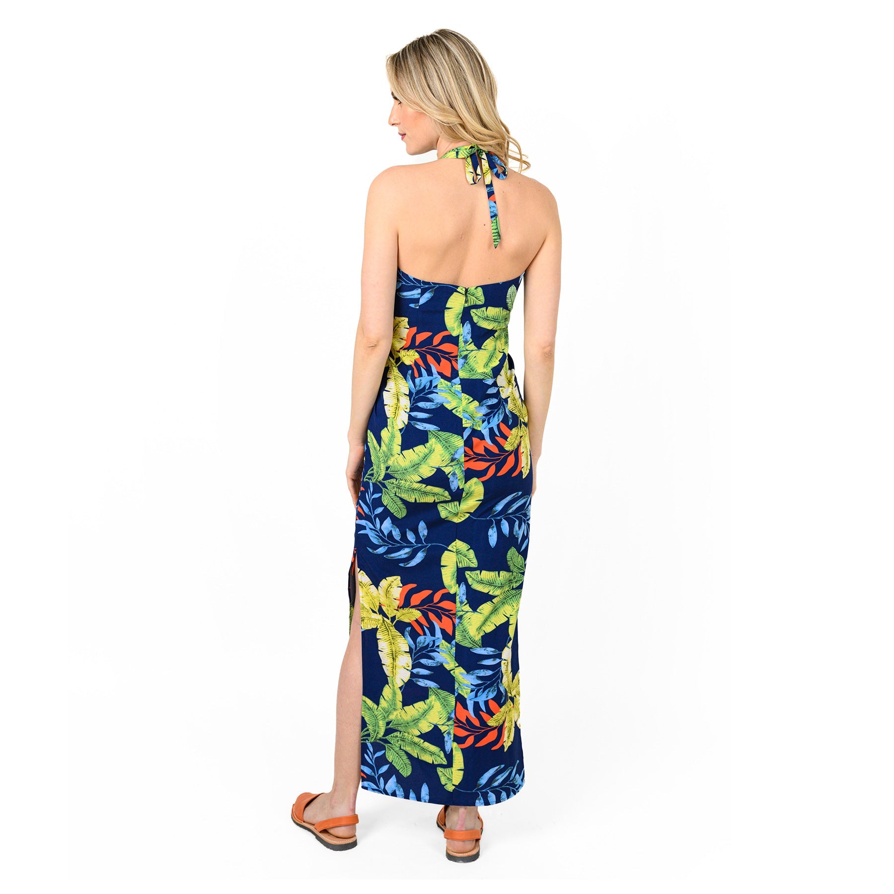 Ruffle Front Halter Dress - MaraFormigone