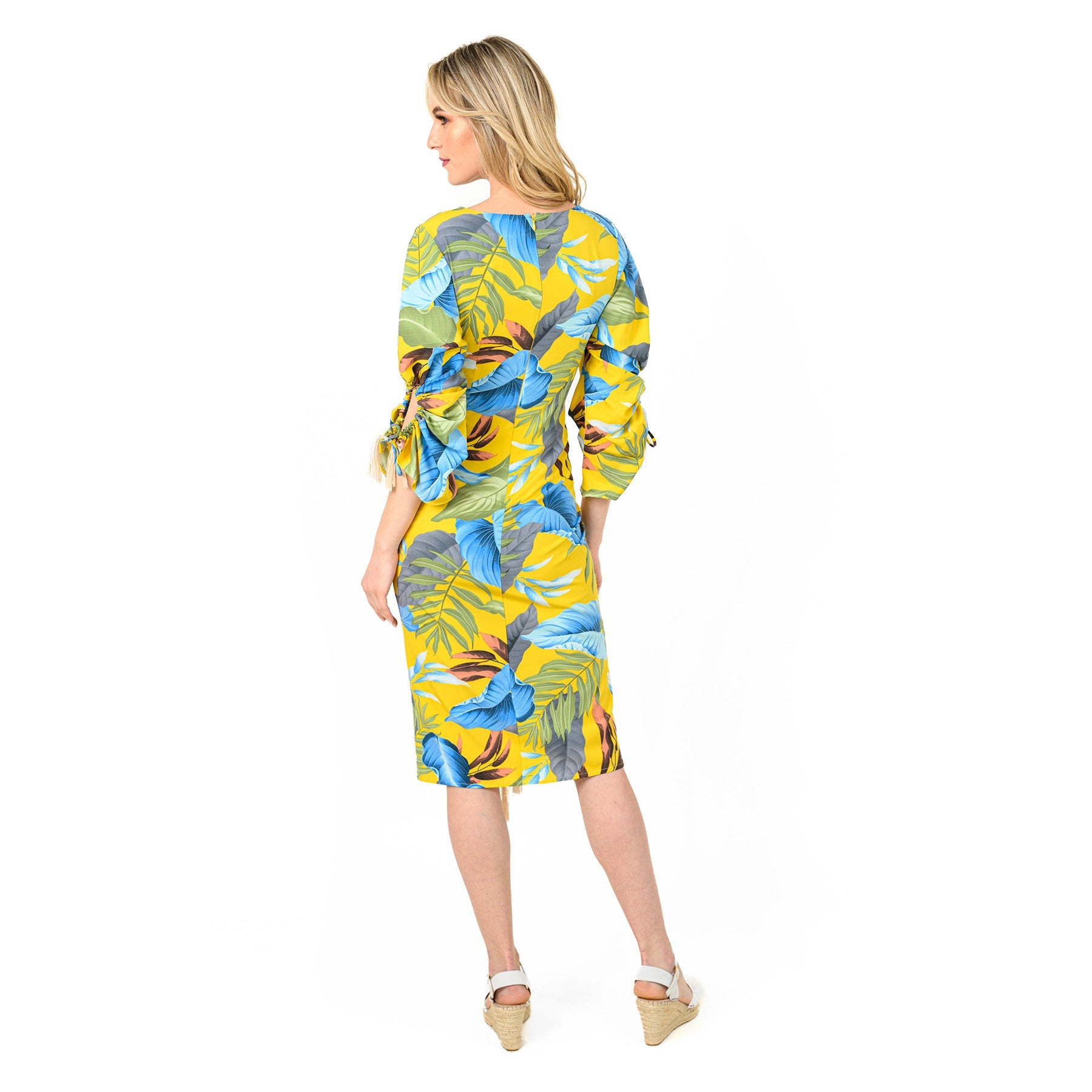 Rouched Front Midi Sheath - MaraFormigone