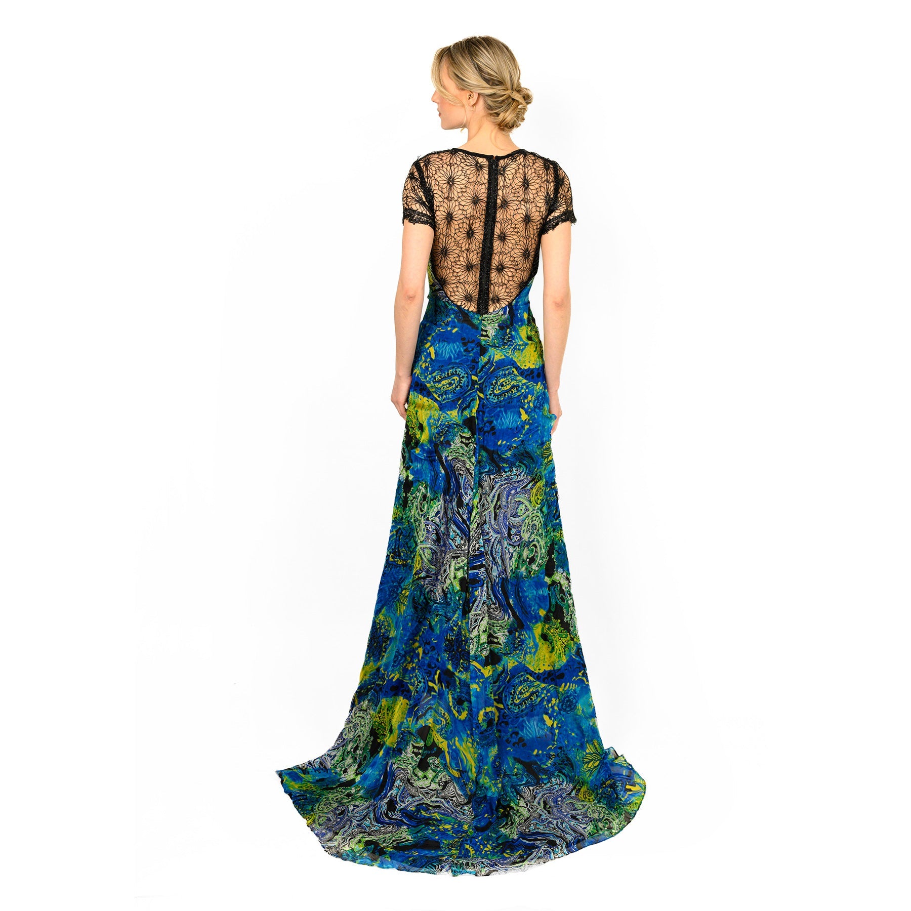Mix-Media Side Flounce Gown - MaraFormigone