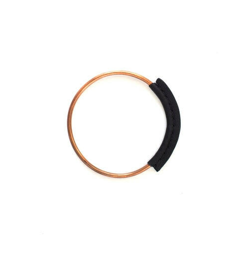 Copper + Leather Bangle.