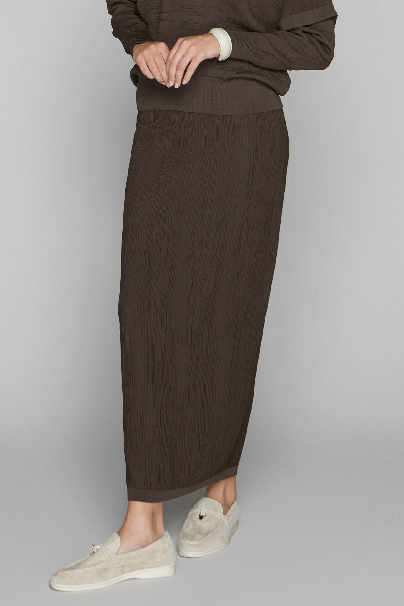 Canton Maxi Skirt in Cocoa Apparalel