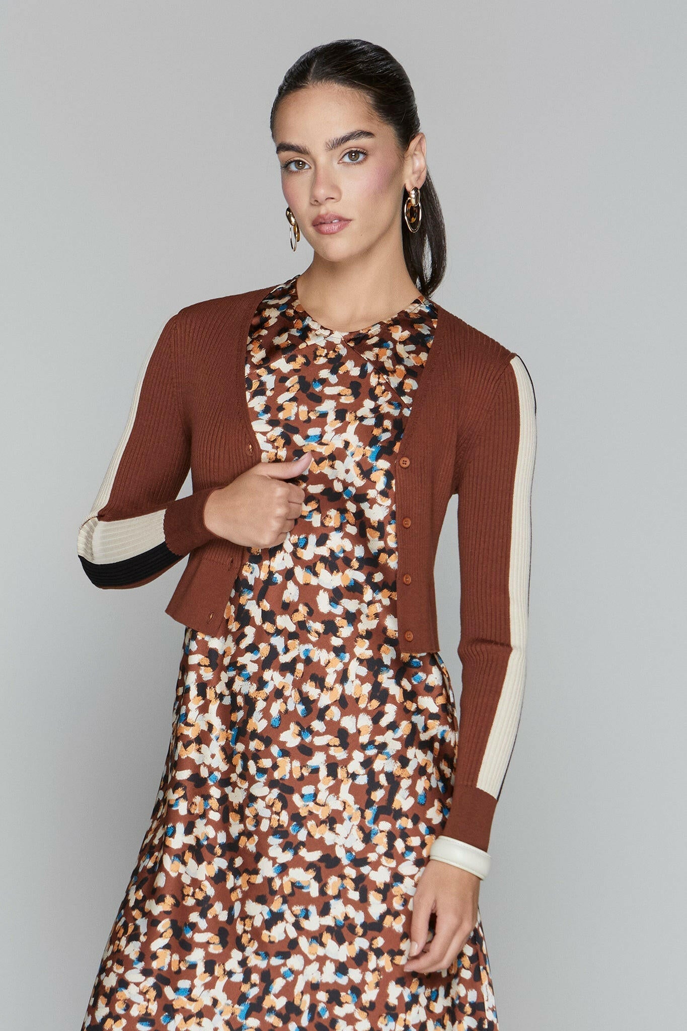 Blake Cardigan in Umber Apparalel