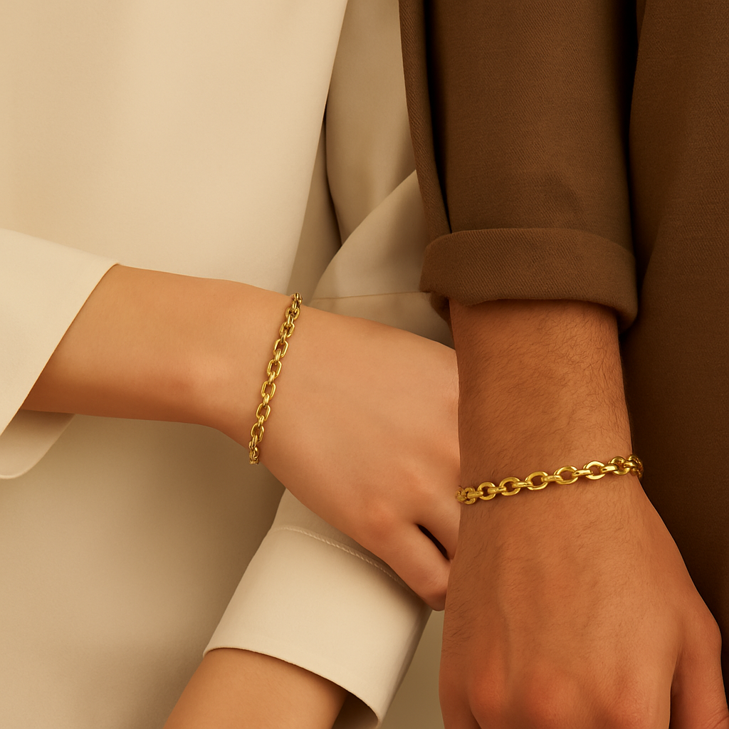 Grace Gold Plated Adjustable Chain Bracelet MaraFormigone