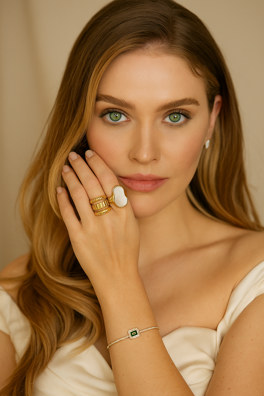 Patricia 18K Gold Plated Chunky Ring MaraFormigone
