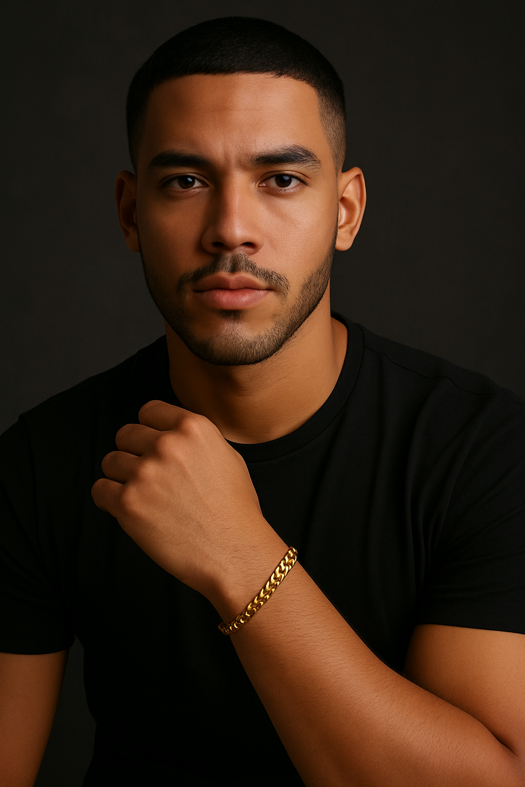Sabrina Stylish Gold Cuban Chain Bracelet for Men & Women MaraFormigone