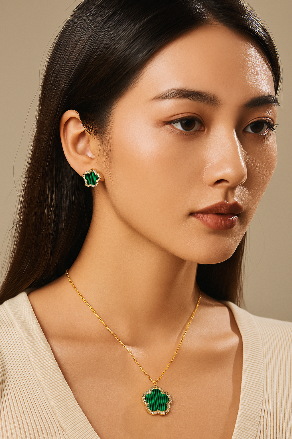 Valeria 18K Gold-Plated Floral Jewelry Set for Man & Women MaraFormigone