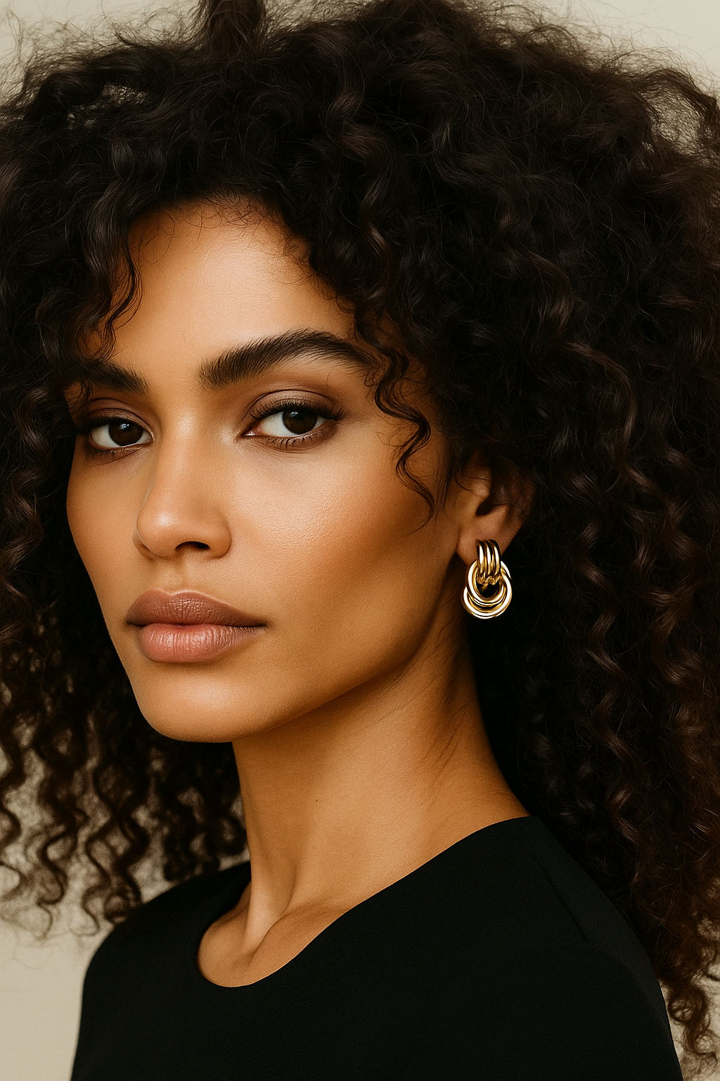 Kristen 18K Gold Plated Chunky Drop Earrings MaraFormigone