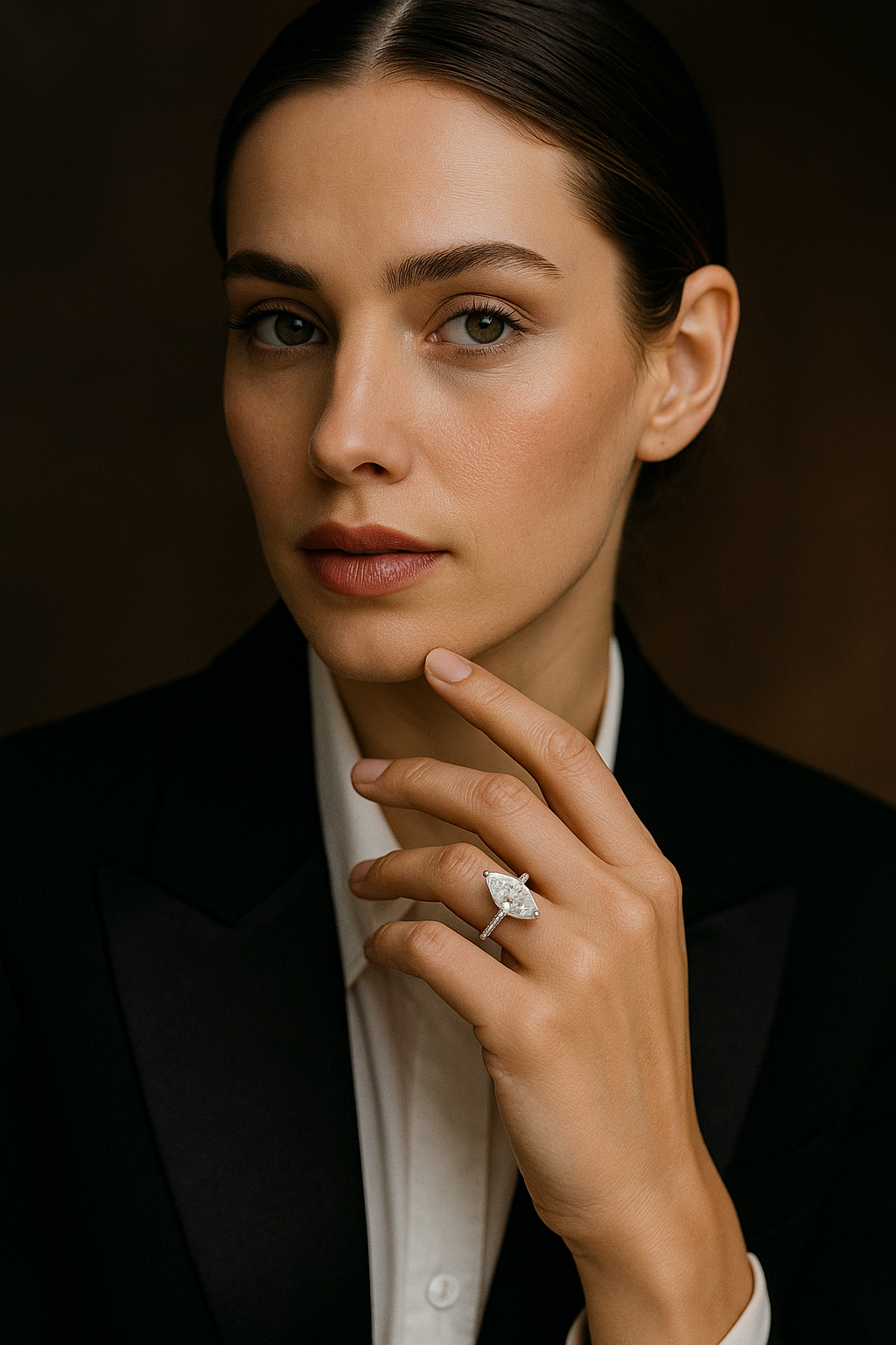 Cornelia 4.5ct Moissanite Wedding Ring in 14k Gold MaraFormigone