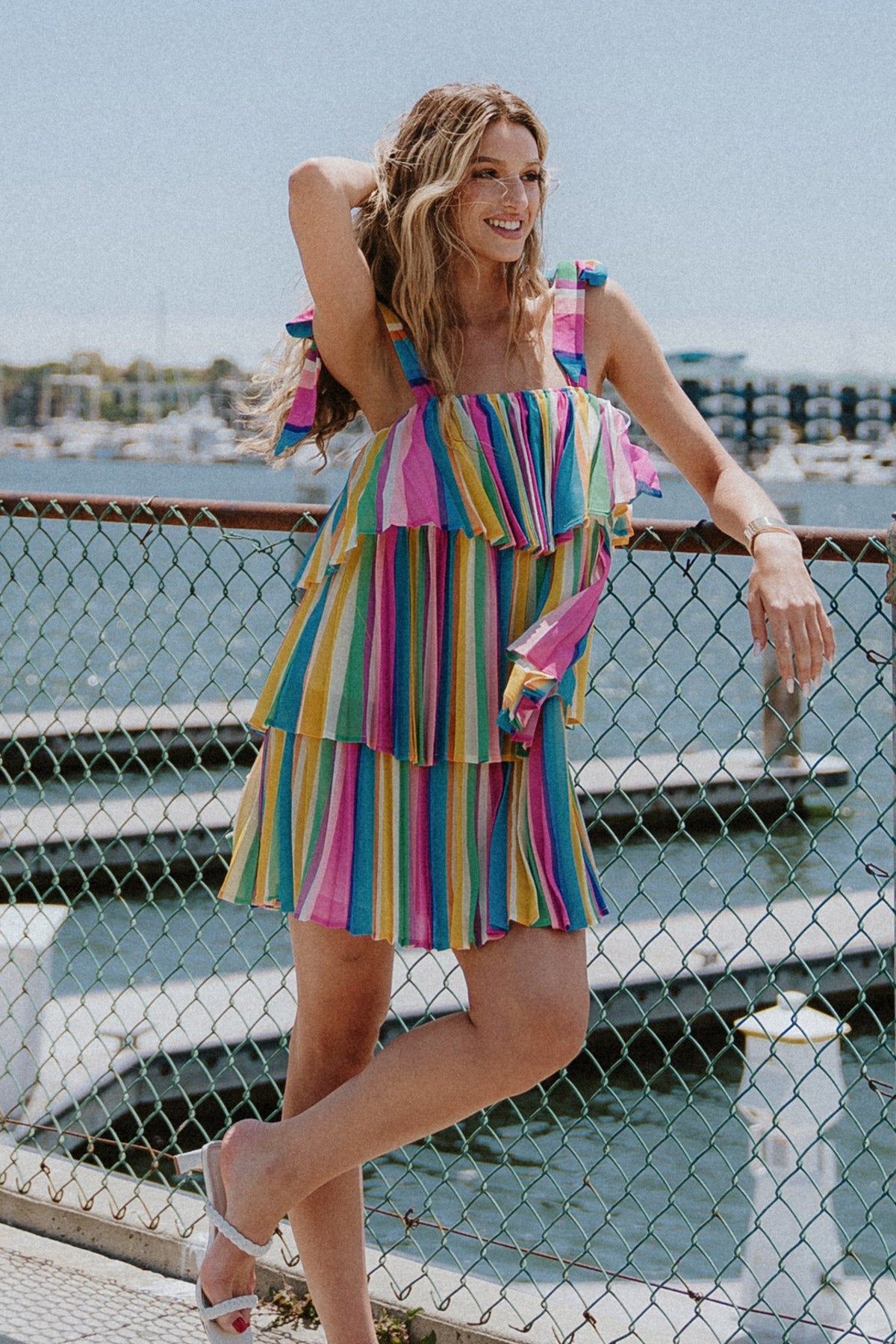 PROPER PARADISE WOVEN MINI DRESS - MaraFormigone
