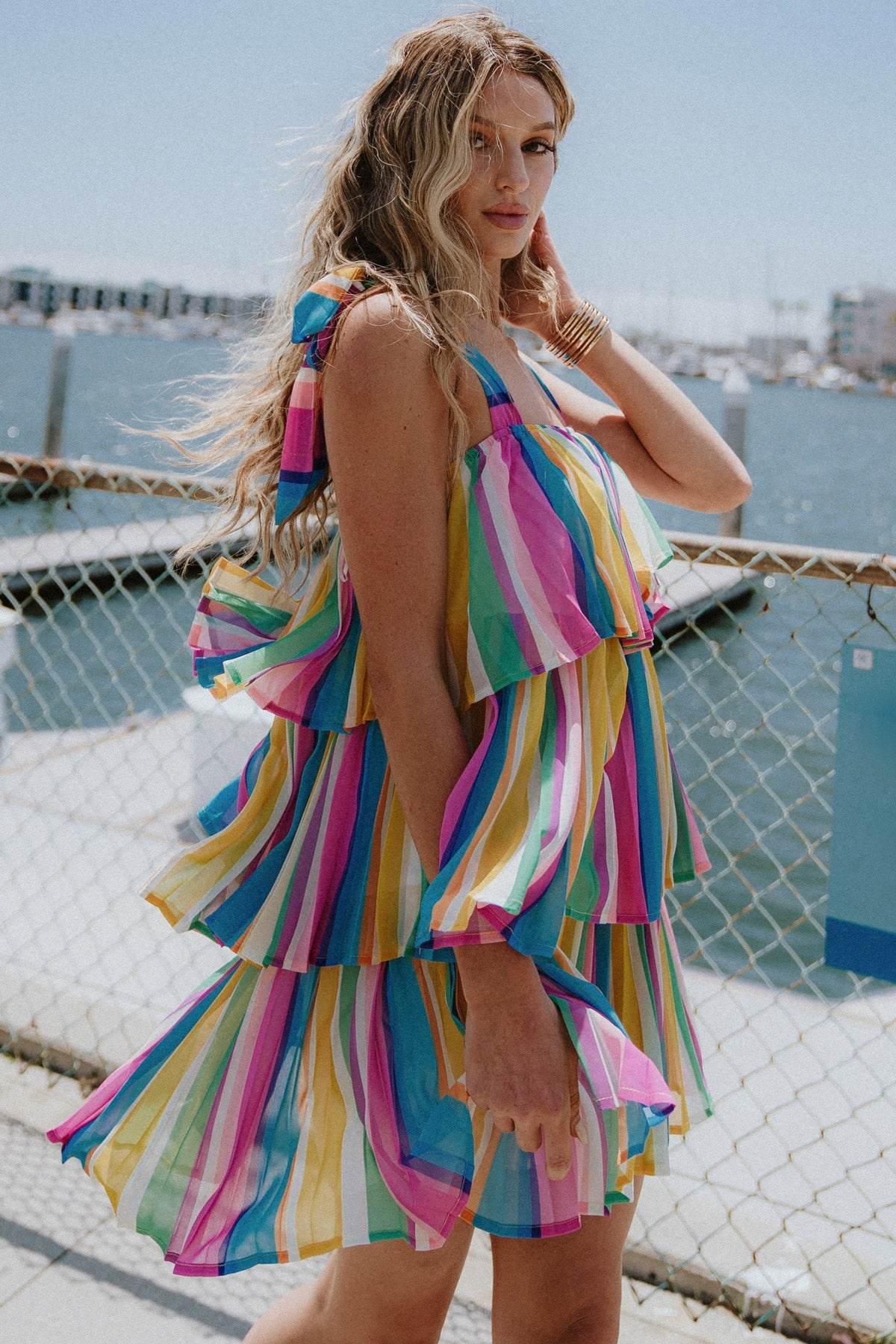 PROPER PARADISE WOVEN MINI DRESS - MaraFormigone