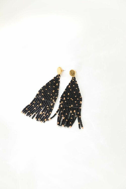 Annie Beaded Fringe Earring.