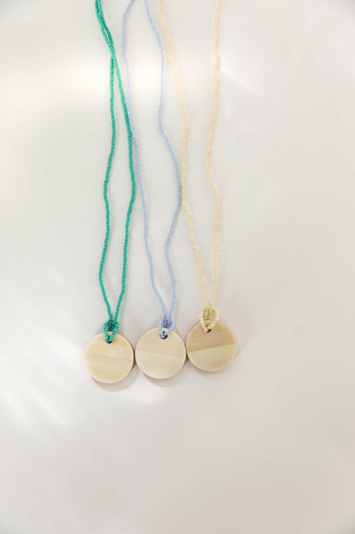 Bone Pendant Necklace.