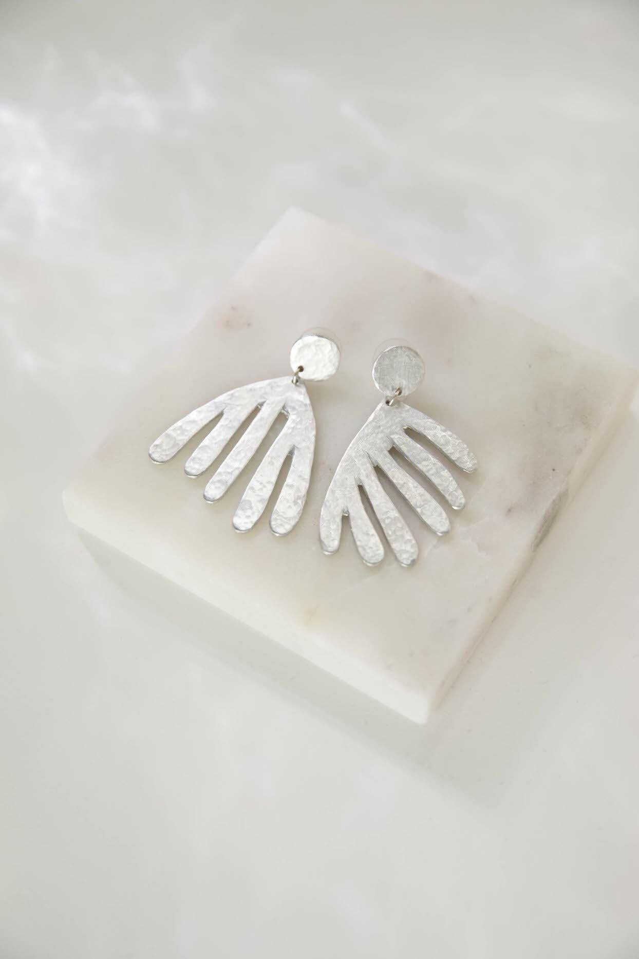 Coral Aluminum Earrings.