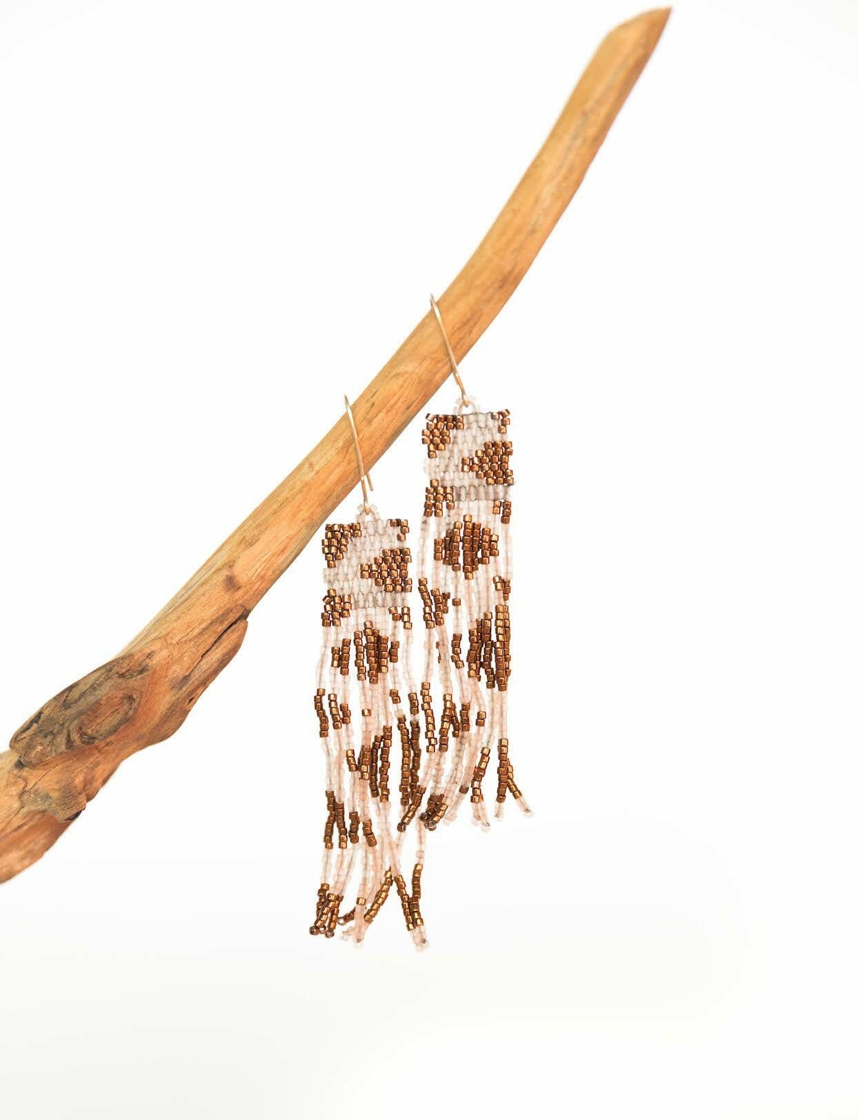 Tigresse Beaded Earrings.