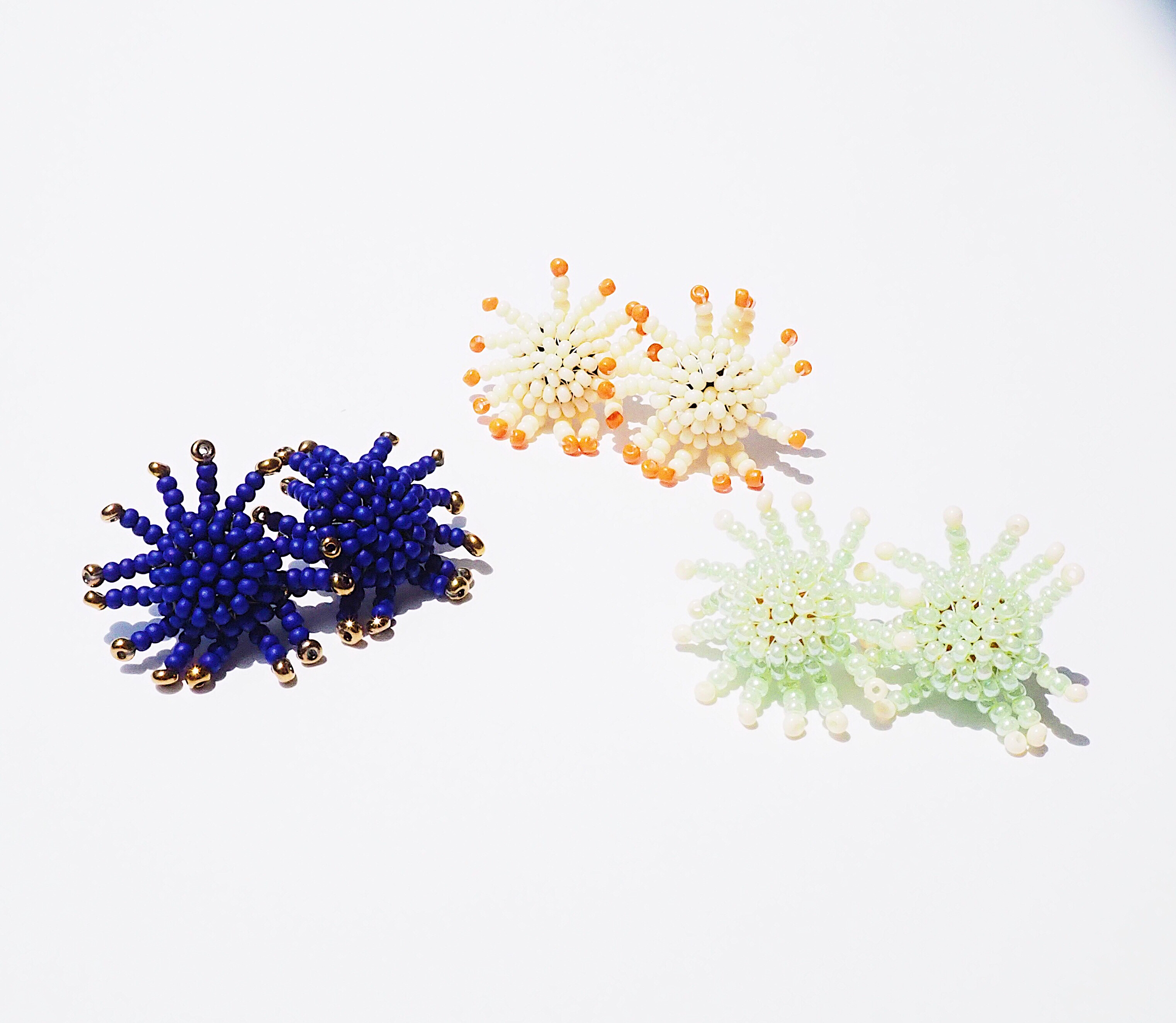 Beaded Sunburst Earring.
