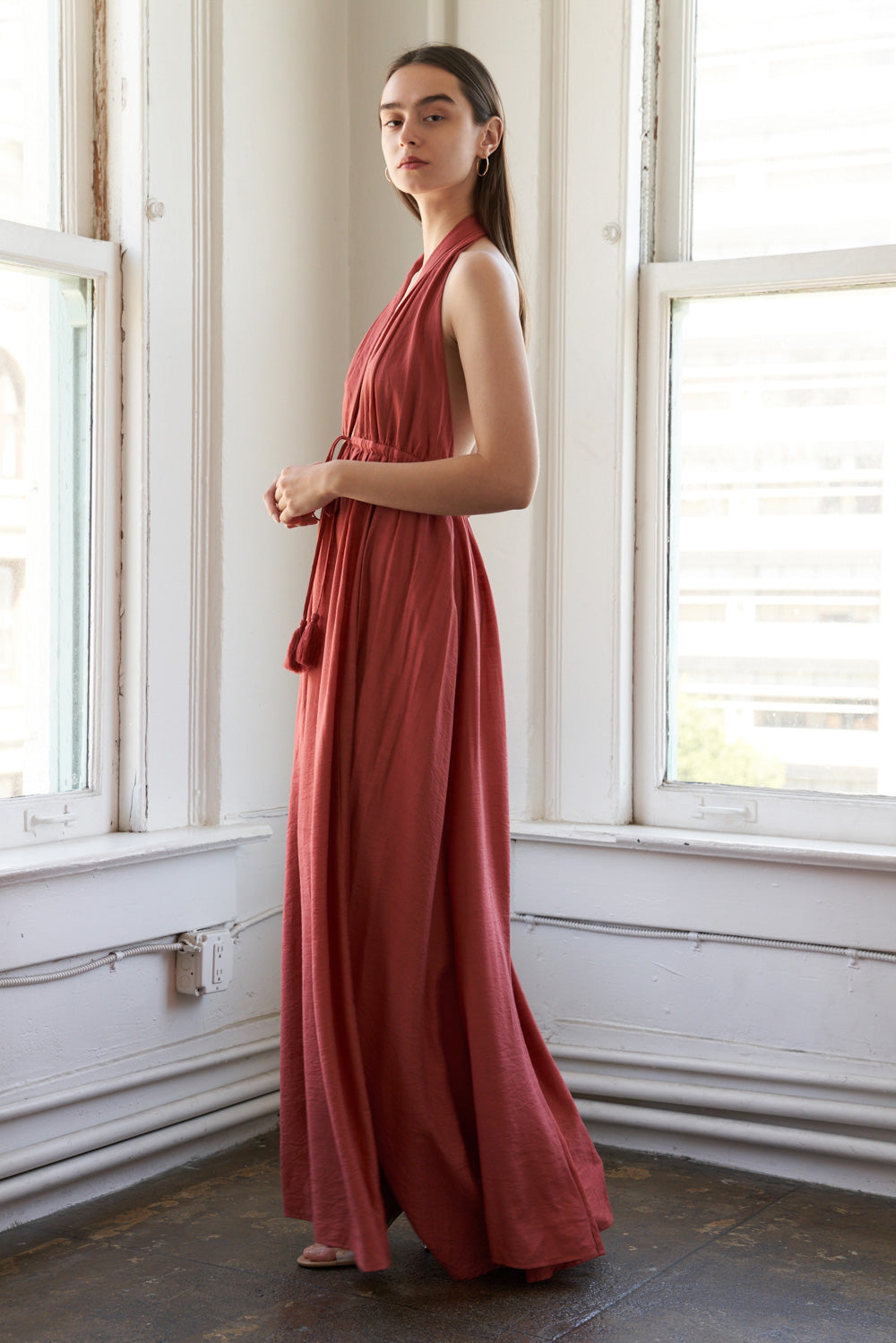 SHARE YOUR GLOW WOVEN MAXI DRESS - MaraFormigone