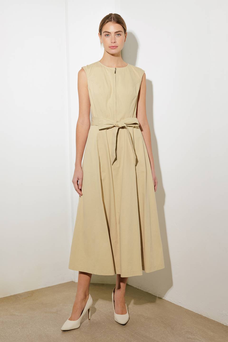 DELICATE DREAMS WOVEN MIDI DRESS - MaraFormigone