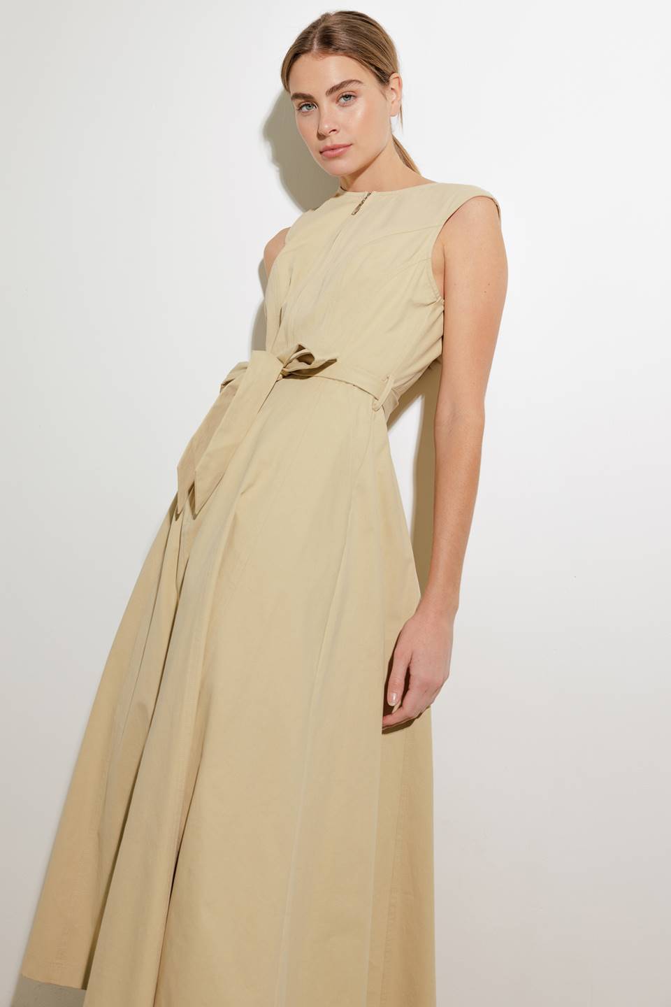 DELICATE DREAMS WOVEN MIDI DRESS - MaraFormigone