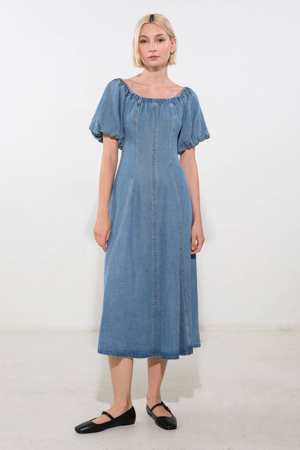 VESTIDO MIDI TENCEL COASTAL CUTIE