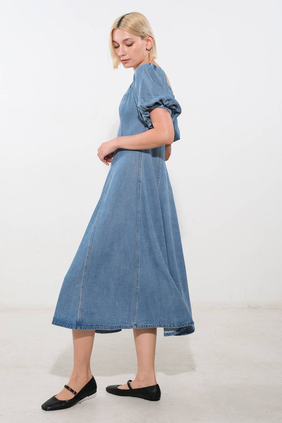 VESTIDO MIDI TENCEL COASTAL CUTIE