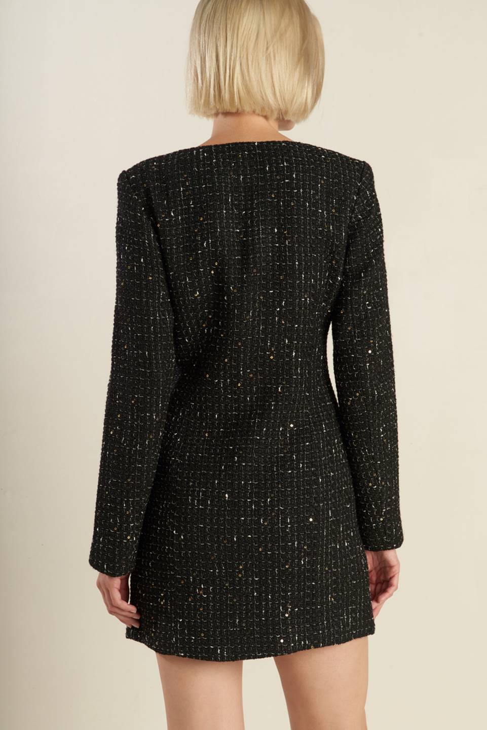 HEART UNBOUND TWEED MINI DRESS - MaraFormigone