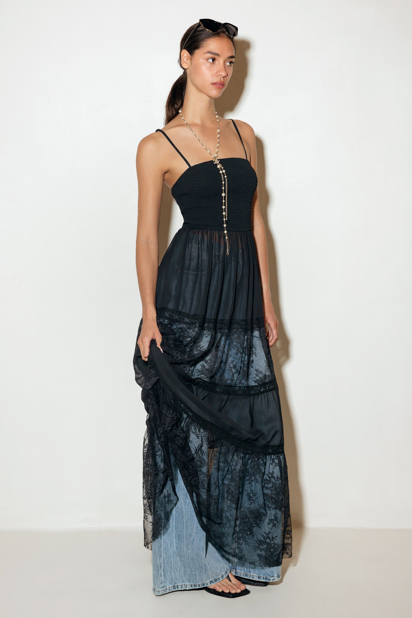 TOP MAXI CON TIRANTES DE ENTRADA IMPRESIONANTE