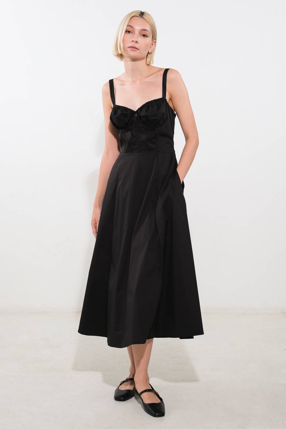 OCEANIC OPULENCE WOVEN MIDI DRESS - MaraFormigone