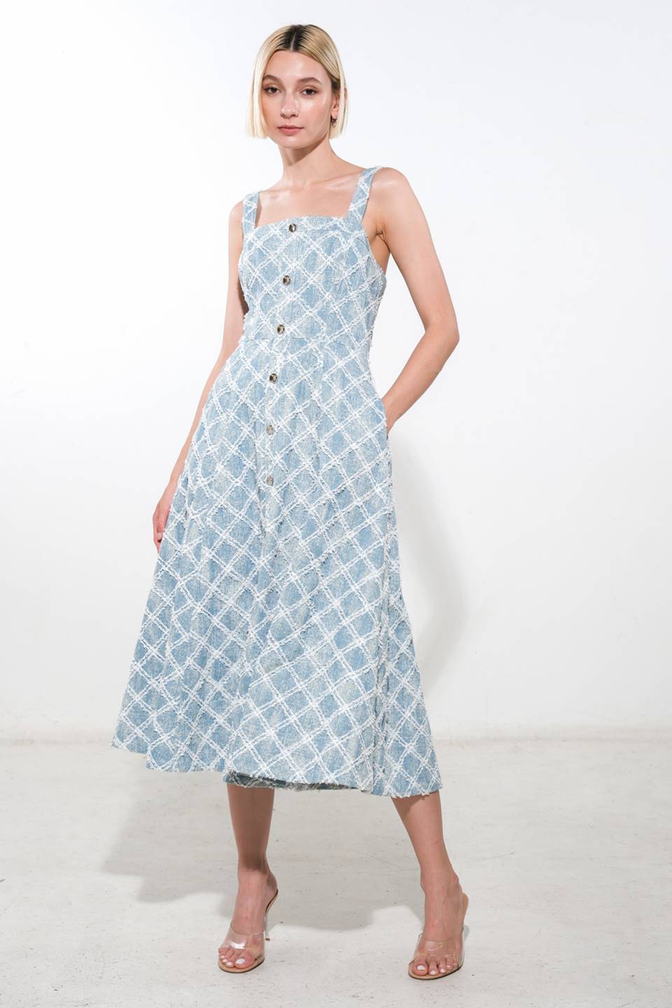 MADE TO BELIVE DENIM MIDI DRESS - MaraFormigone