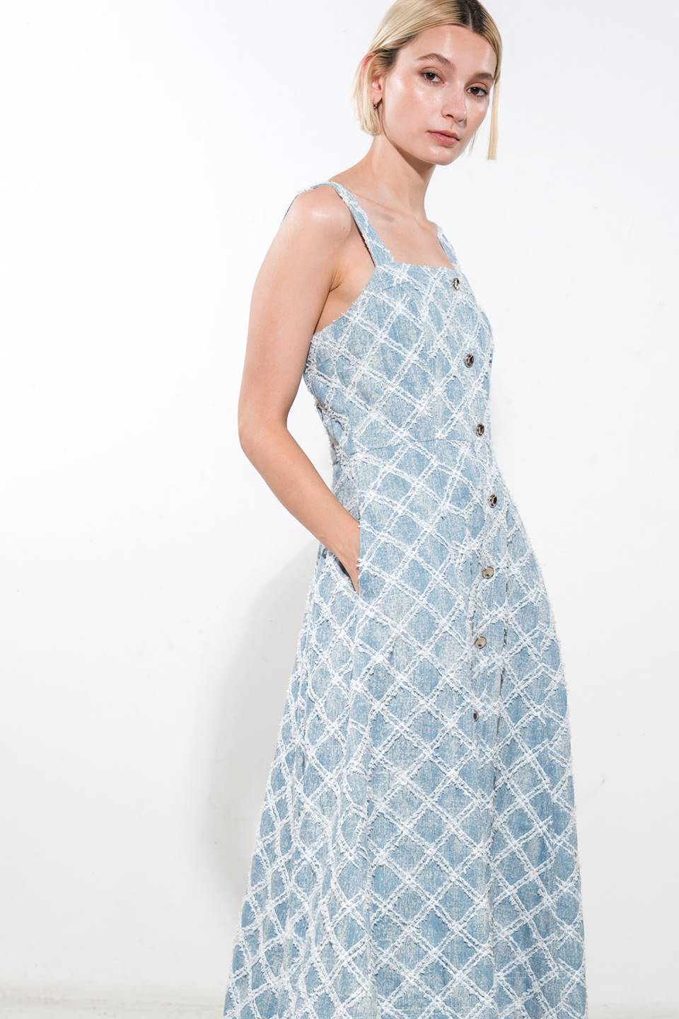 MADE TO BELIVE DENIM MIDI DRESS - MaraFormigone