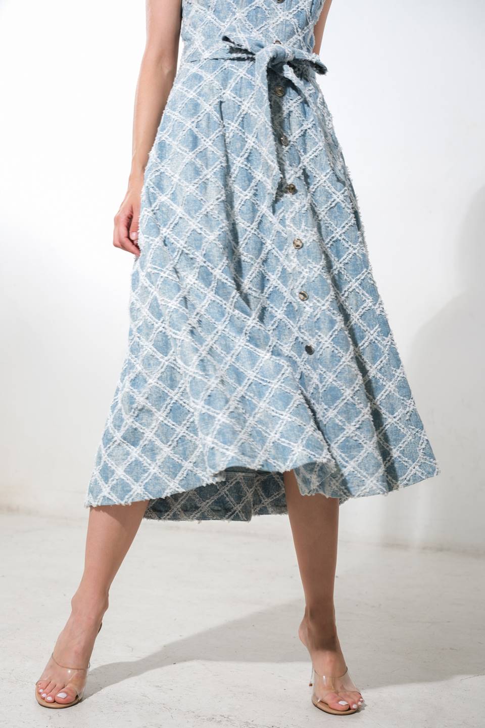 MADE TO BELIVE DENIM MIDI DRESS - MaraFormigone