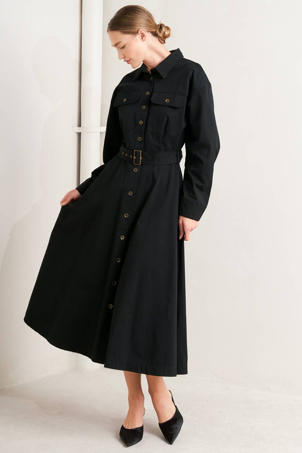 VESTIDO MIDI TEJIDO DE DECISIÓN ENCANTADORA