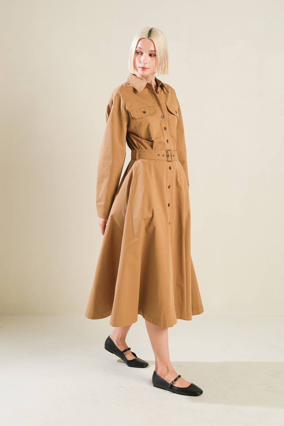 VESTIDO MIDI TEJIDO DE DECISIÓN ENCANTADORA