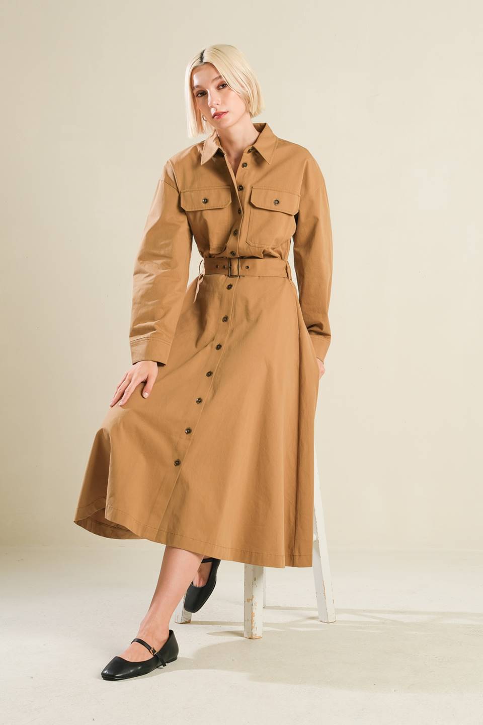 VESTIDO MIDI TEJIDO DE DECISIÓN ENCANTADORA