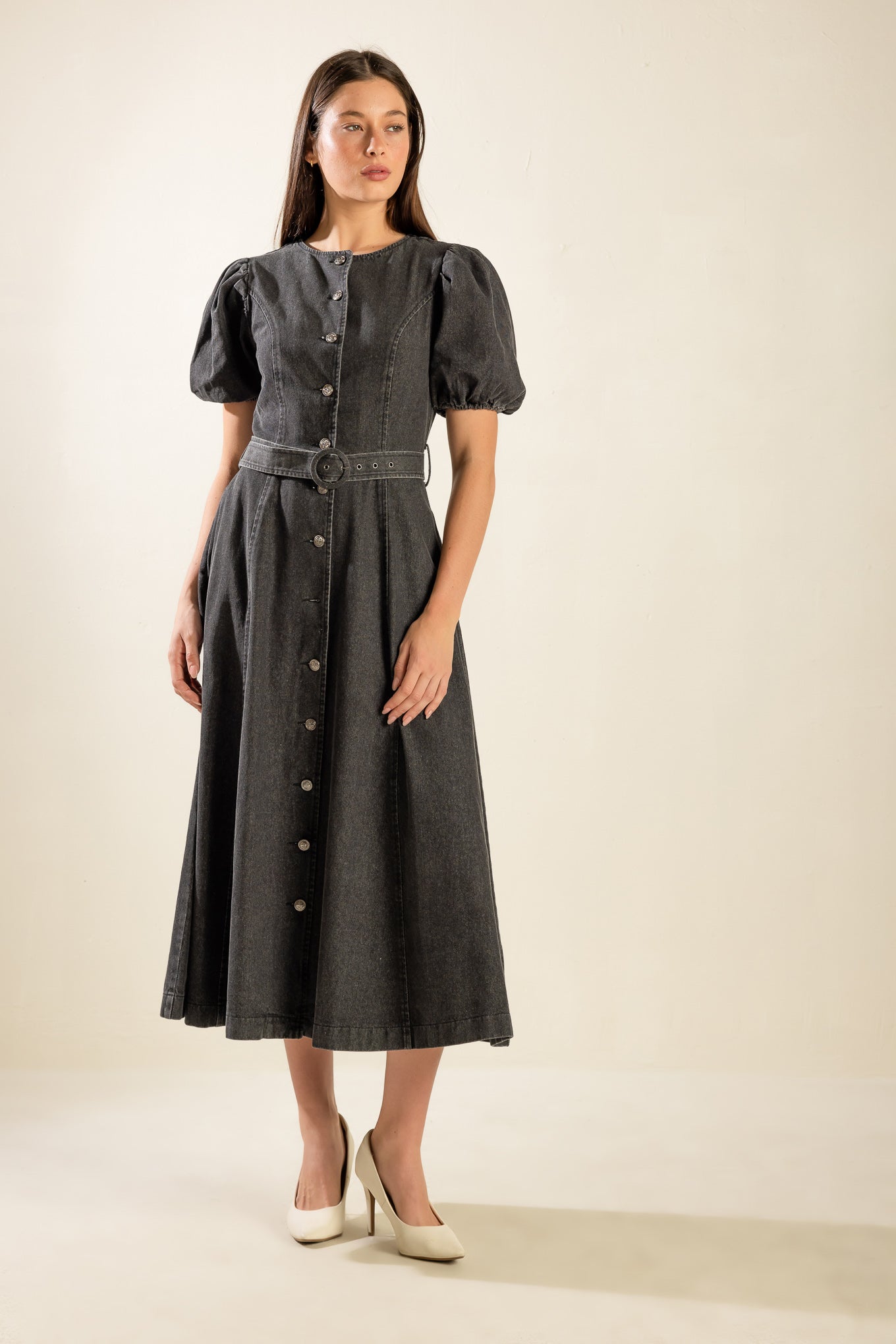 VESTIDO MIDI JEANS "IN MY MIND"