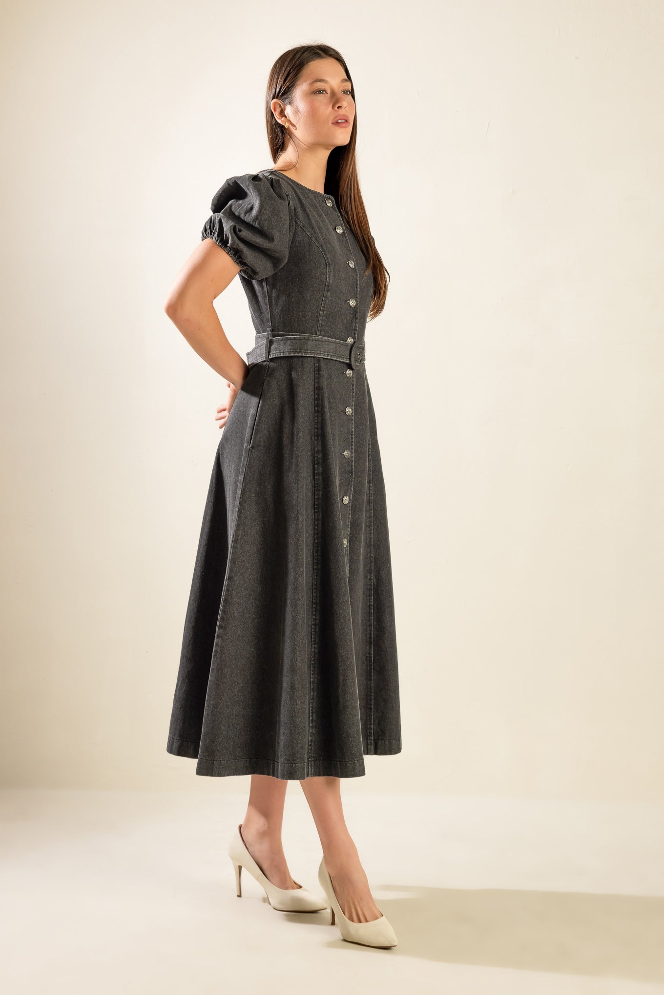 VESTIDO MIDI JEANS "IN MY MIND"