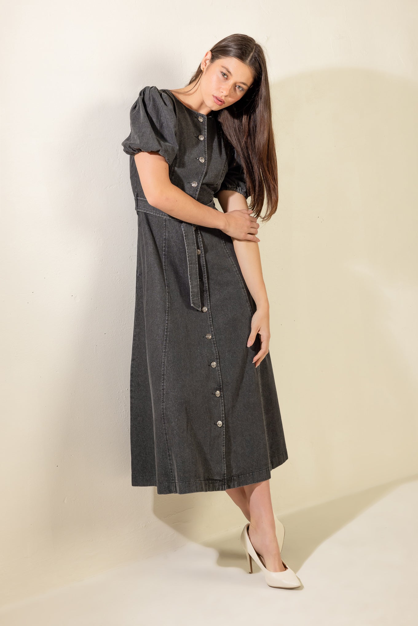 VESTIDO MIDI JEANS "IN MY MIND"