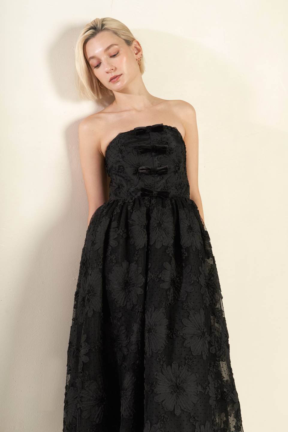 CONFIDENCE GAME LACE MIDI DRESS - MaraFormigone