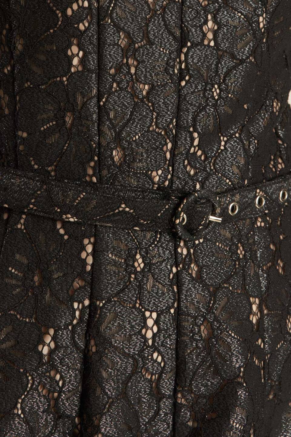 LA VERDAD ES UN VESTIDO MIDI DE ENCAJE TEJIDO