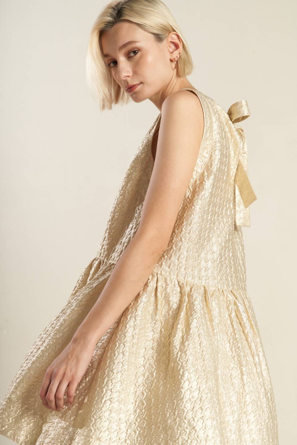 HORIZON HIDEAWAY WOVEN MINI DRESS - MaraFormigone