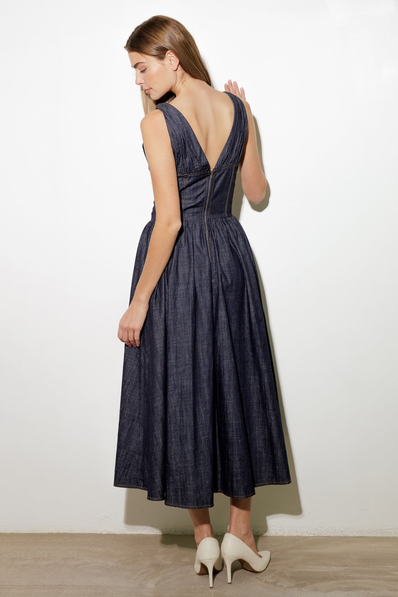 RUSTIC DREAM WOVEN MIDI DRESS - MaraFormigone