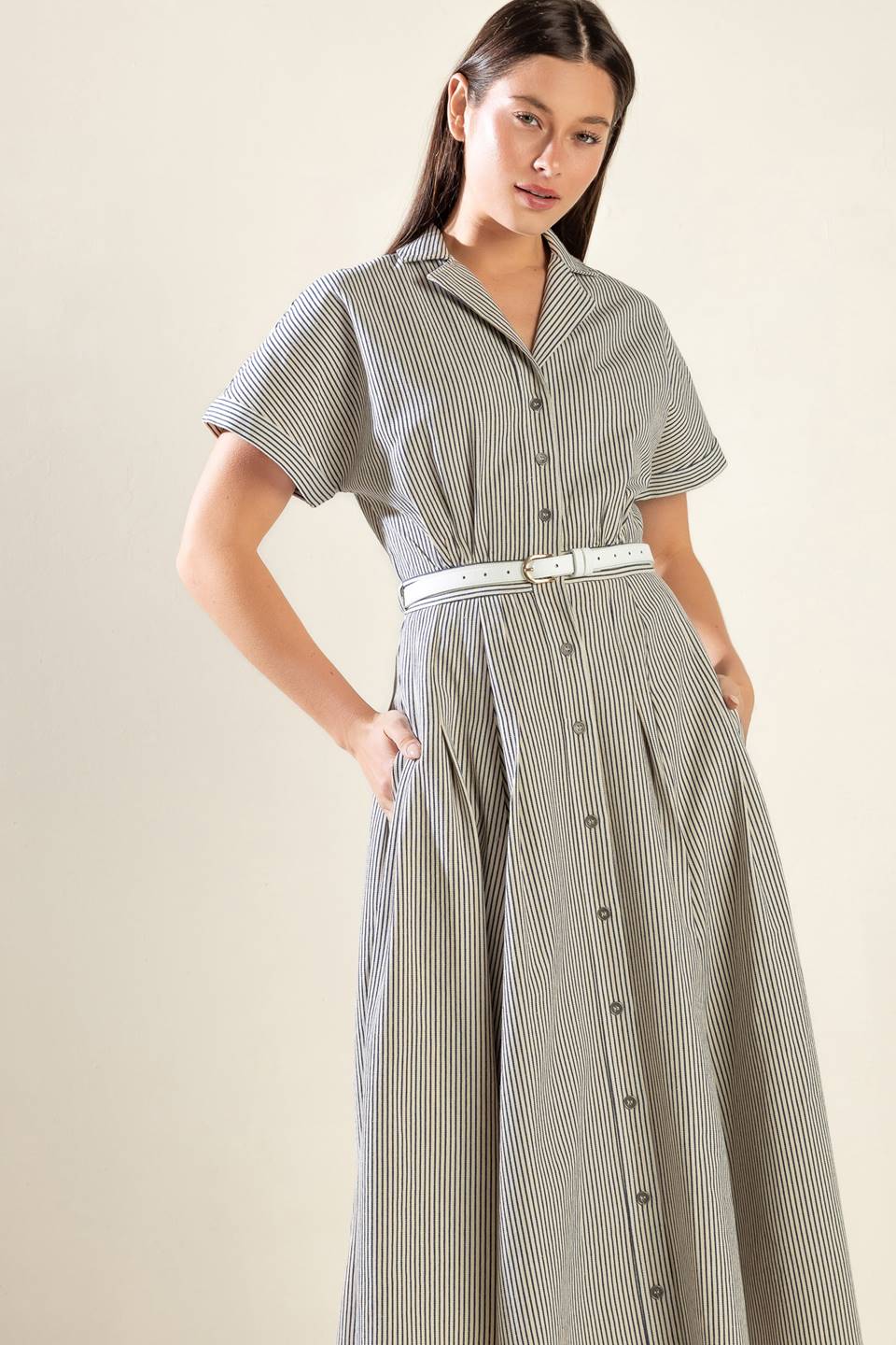 TIEMPO PARA EVOLUCIONAR VESTIDO MIDI TEJIDO