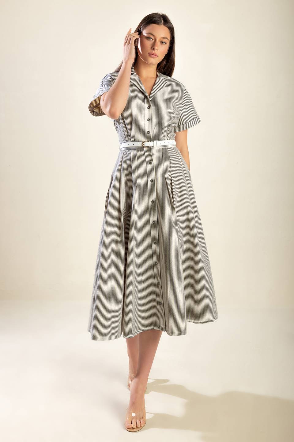 TIEMPO PARA EVOLUCIONAR VESTIDO MIDI TEJIDO