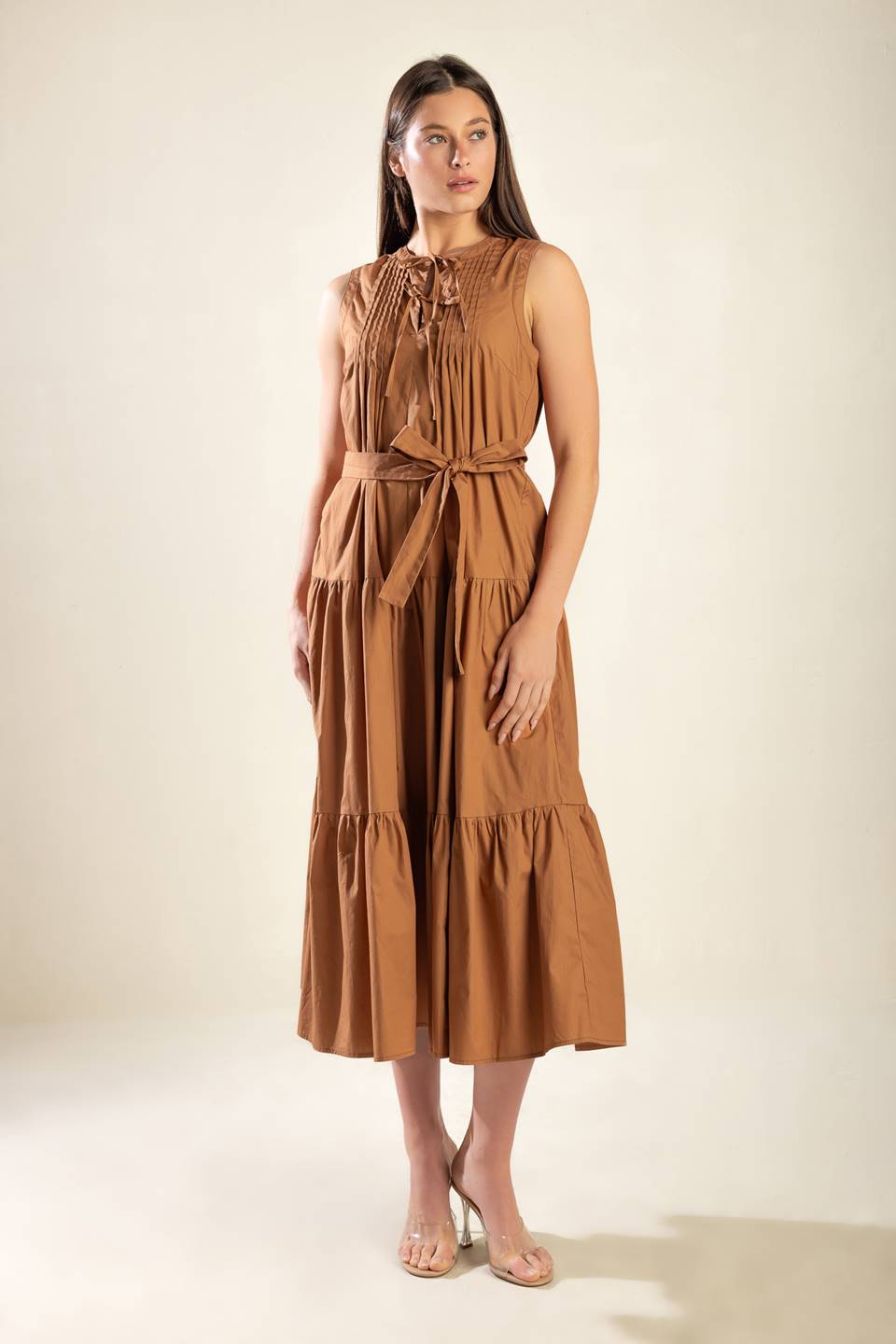 EVERYTHING I WANT WOVEN MIDI DRESS - MaraFormigone
